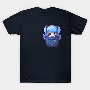 kawaii goth pocket T-Shirt